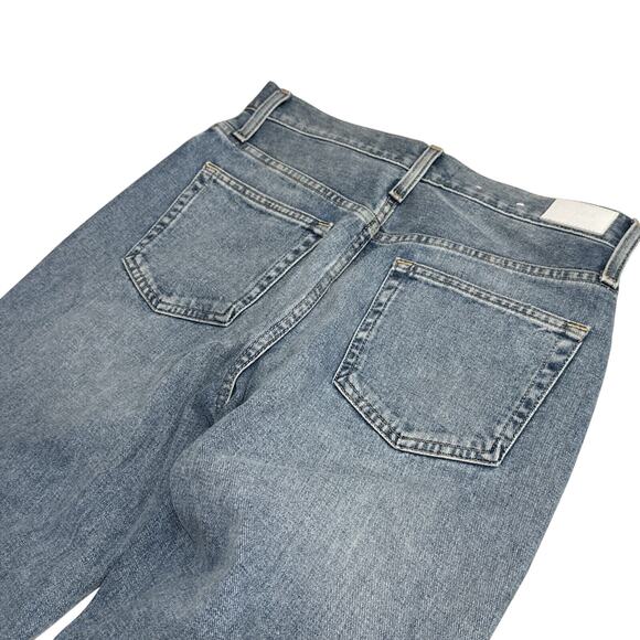 Something Navy Womens Mom Jeans Cotton High Rise Blue Med Wash Size 27 - Picture 9 of 15